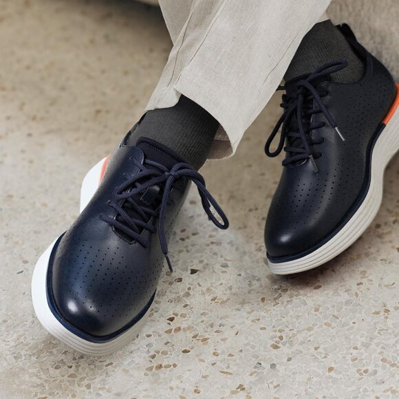 ⚡ Men\'s Blue Max Flex Fashion Dress Sneakers Oxfords Classic Casual Shoes